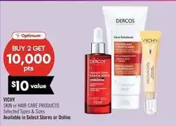 Shoppers Drug Mart Vichy skin or hair care products offer