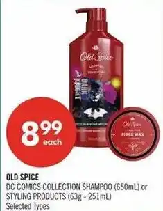 Shoppers Drug Mart Old Spice DC Comics Collection Shampoo or Styling Products offer