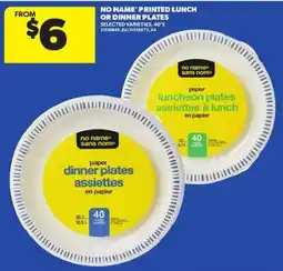 Atlantic Superstore No Name printed lunch or dinner plates offer