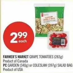 Shoppers Drug Mart Farmer's market grape tomatoes offer