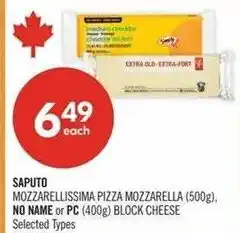 Shoppers Drug Mart Saputo mozzarella pizza mozzarella offer