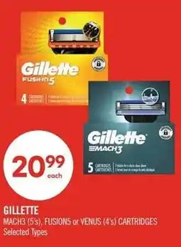 Shoppers Drug Mart Gillette mach3 or fusion5 cartridges offer