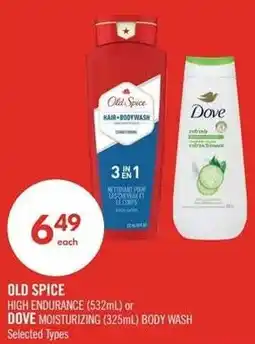 Shoppers Drug Mart Old Spice body wash or Dove body wash offer