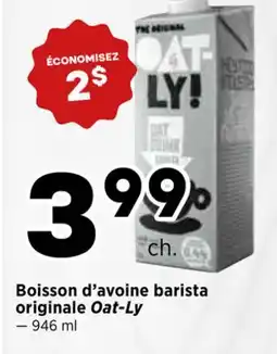 Val-Mont Boisson d'avoine barista originale Oat-Ly offer