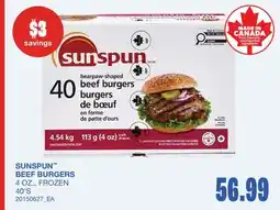 Wholesale Club BEEF BURGERS, 40'S offer