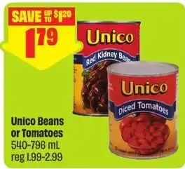 FreshCo Unico Beans or Tomatoes offer