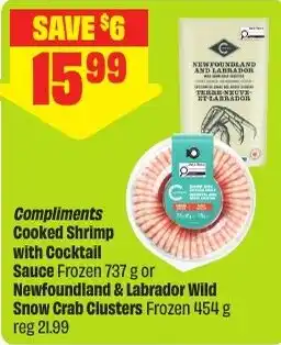 FreshCo Compliments Cooked Shrimp with Cocktail Sauce offer