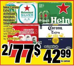 Super C bière Corona Extra, Archibald, Heineken, Heineken Silver offer