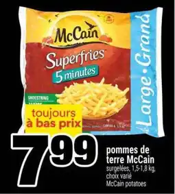 Super C POMMES DE TERRE McCAIN offer