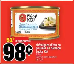 Super C châtaignes d'eau ou pousses de bambou Lucky Koi offer
