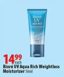 London Drugs Biore uv aqua rich weightless moisturizer offer