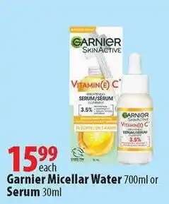 London Drugs Garnier Micellar Water or Serum offer