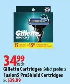 London Drugs Gillette Fusion5 ProShield Cartridges offer