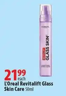 London Drugs L'Oreal Revitalift Glass Skin Care offer