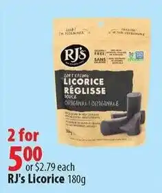 London Drugs RJ's licorice offer
