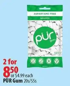 London Drugs Pür Gum offer