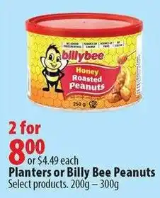 London Drugs Planters or Billy Bee Peanuts offer