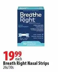London Drugs Breathe Right Nasal Strips offer