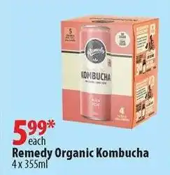 London Drugs Remedy Organic Kombucha offer