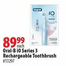 London Drugs Oral-B iO Series 3 Rechargeable Toothbrush offer