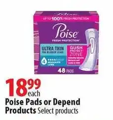 London Drugs Poise Pads offer