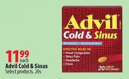 London Drugs Advil Cold & Sinus offer