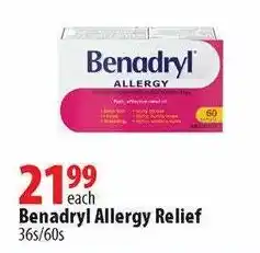 London Drugs Benadryl Allergy Relief offer