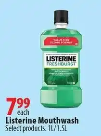 London Drugs Listerine Mouthwash offer