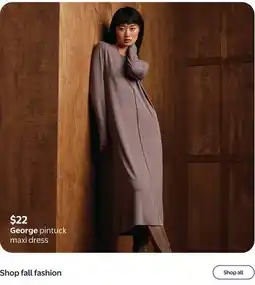 Walmart George pintuck maxi dress offer