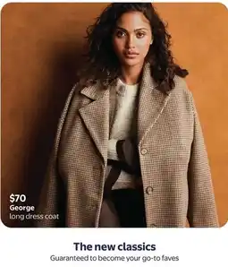 Walmart George long dress coat offer
