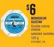 Independent Grocer Monsieur Gustav double crème cheese offer