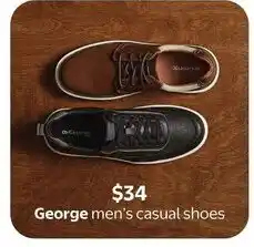 Walmart George men's casual shoes offer