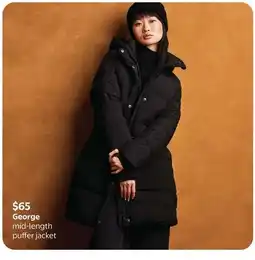Walmart George mid-length puffer jacket offer