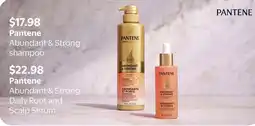 Walmart Pantene Abundant & Strong shampoo offer