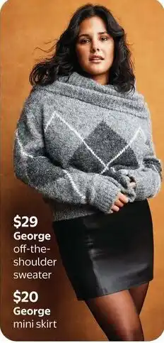 Walmart George off-the-shoulder sweater offer