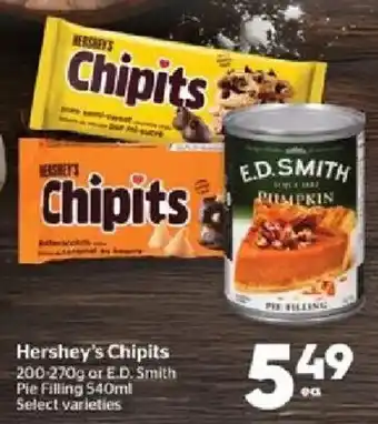 Calgary Co-op Hershey's Chipits offer