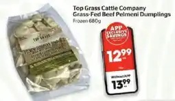 Calgary Co-op Top Grass Cattle Company Grass-Fed Beef Pelmeni Dumplings offer