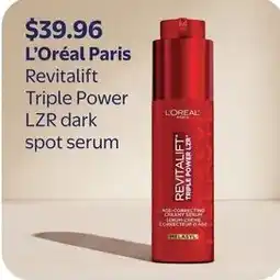 Walmart L'Oréal Paris Revitalift Triple Power LZR dark spot serum offer