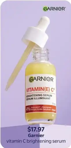 Walmart Garnier vitamin c brightening serum offer