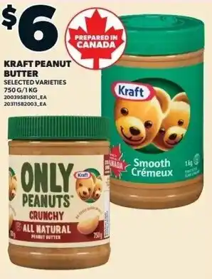Independent Grocer Kraft peanut butter selected varieties offer