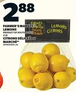 Independent Grocer Farmer's Market lemons offer
