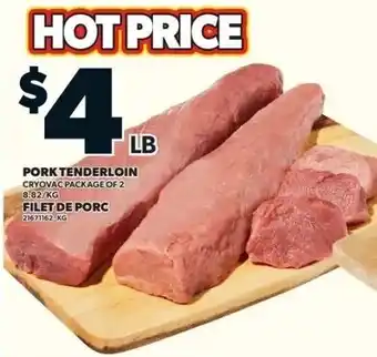 Independent Grocer Pork Tenderloin offer