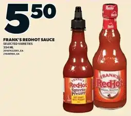 Loblaws Frank's redhot sauce offer
