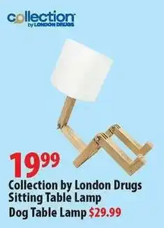 London Drugs Collection by London Drugs Sitting Table Lamp Dog Table Lamp offer