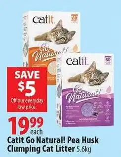 London Drugs Catit Go Natural! Pea Husk Clumping Cat Litter offer