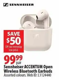 London Drugs Sennheiser Accentum Open Wireless Bluetooth Earbuds offer