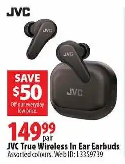 London Drugs JVC True Wireless In Ear Earbuds offer