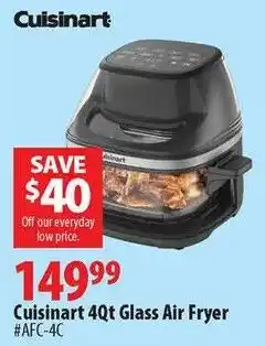 London Drugs Cuisinart 4Qt Glass Air Fryer offer