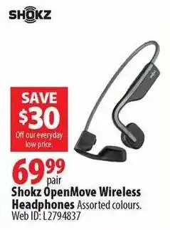 London Drugs Shokz OpenMove Wireless Headphones offer