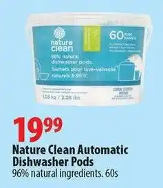 London Drugs Nature Clean Automatic Dishwasher Pods offer